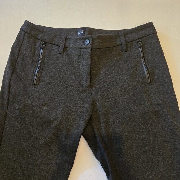 Saks Fifth Avenue Black Label Women Dark Gray Trousers Dress Pants Rayon Spandex - Picture 2 of 10